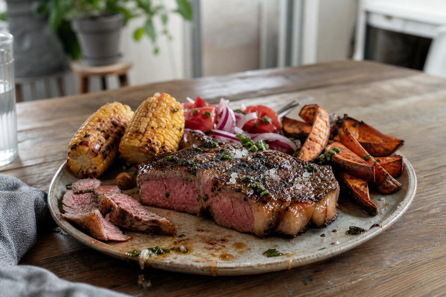 Côte de boeuf reverse sear van de BBQ