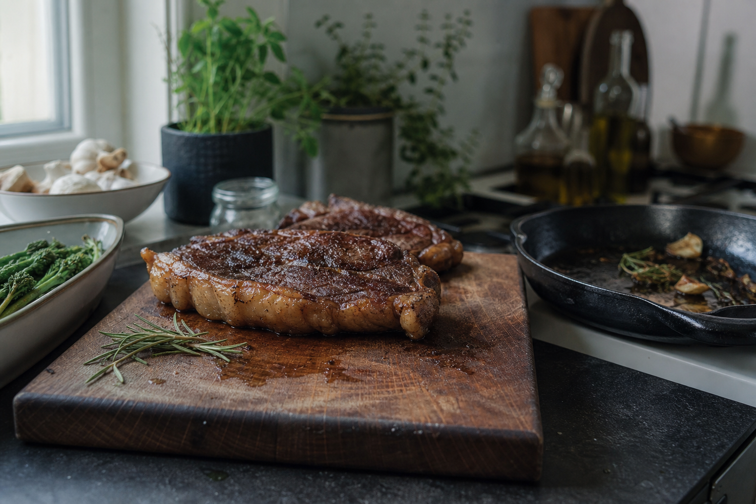 Entrecote bakken: vetrand, dikte en perfecte garing