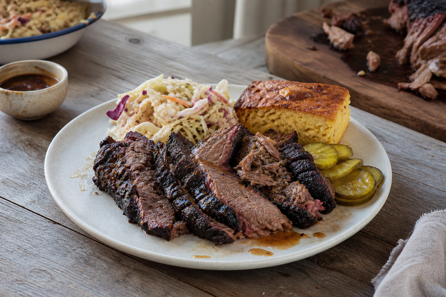 Low & slow brisket van de BBQ