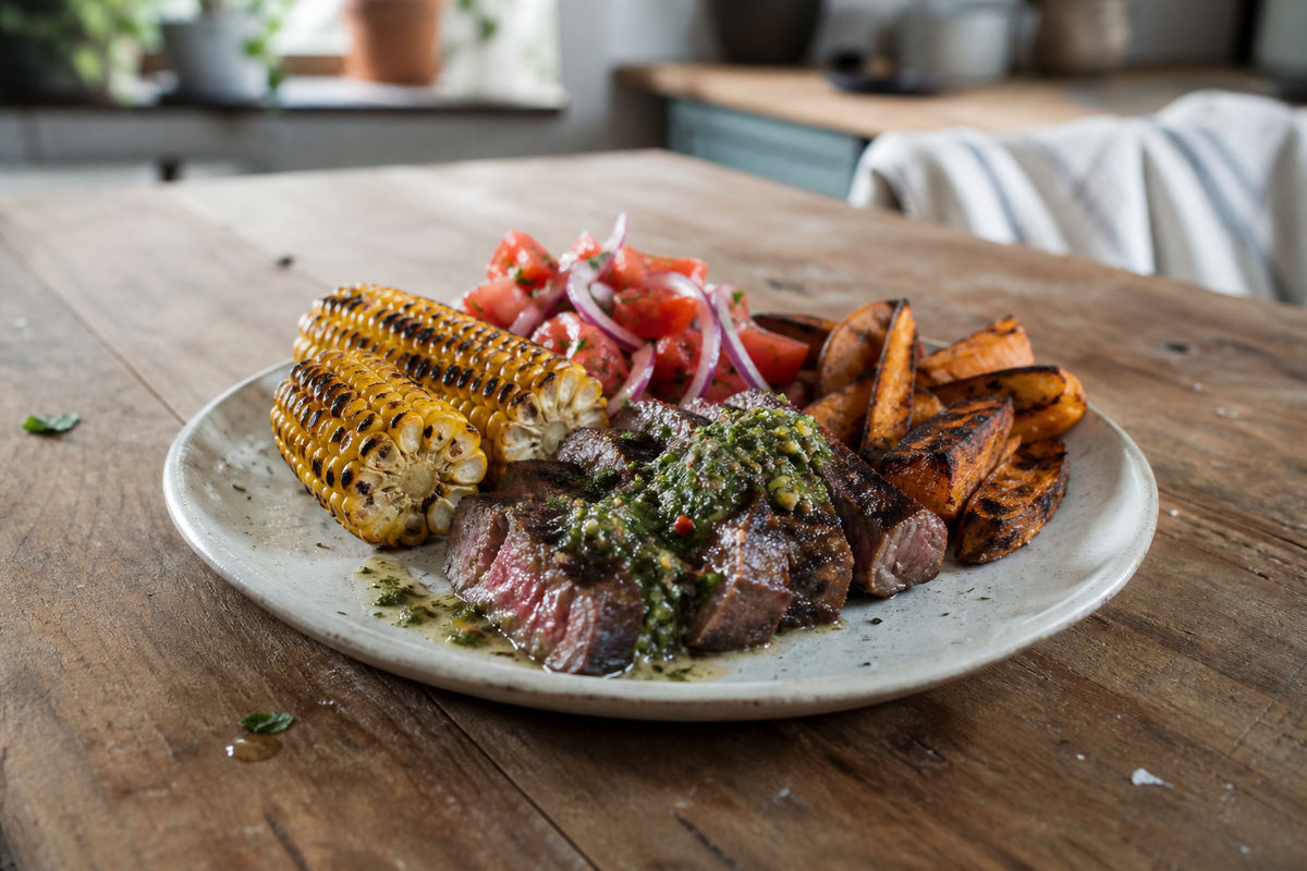 Gegrilde rump steak met chimichurri