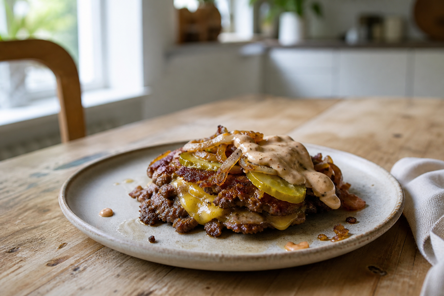 Smashed burgers uit de pan