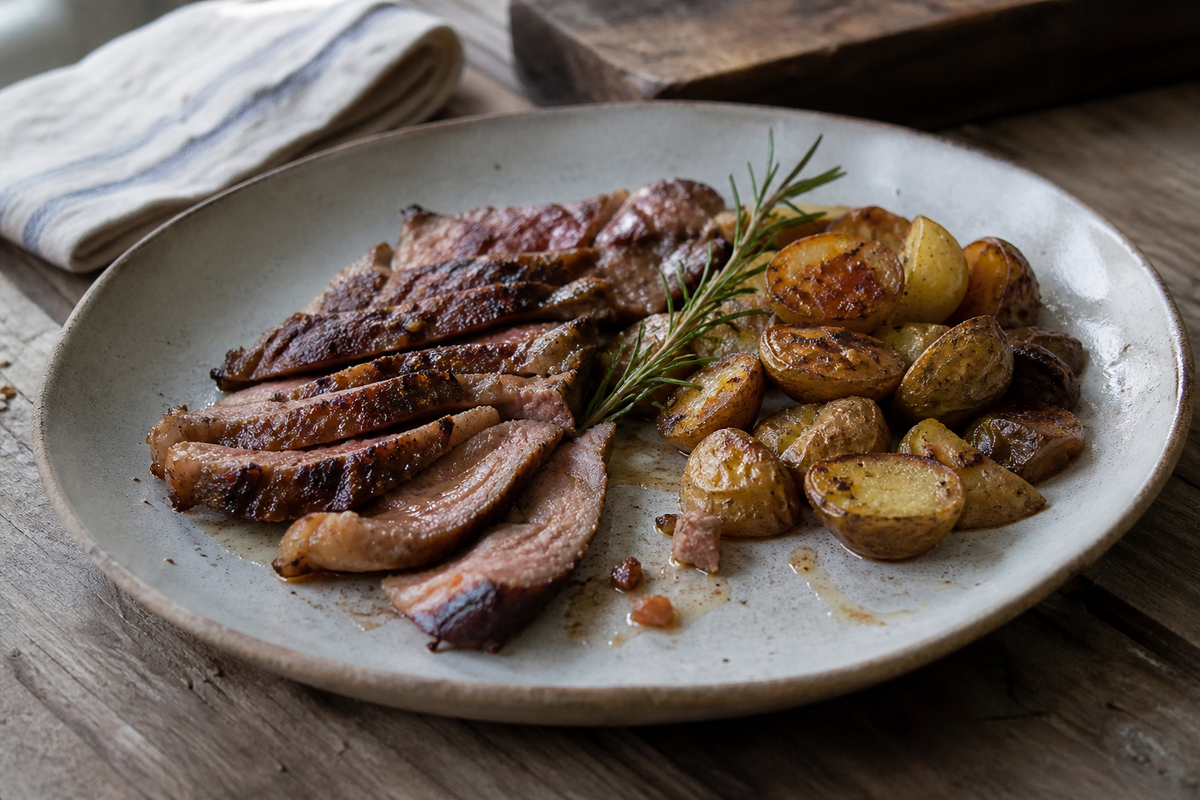Secreto van de BBQ met rozemarijnaardappels