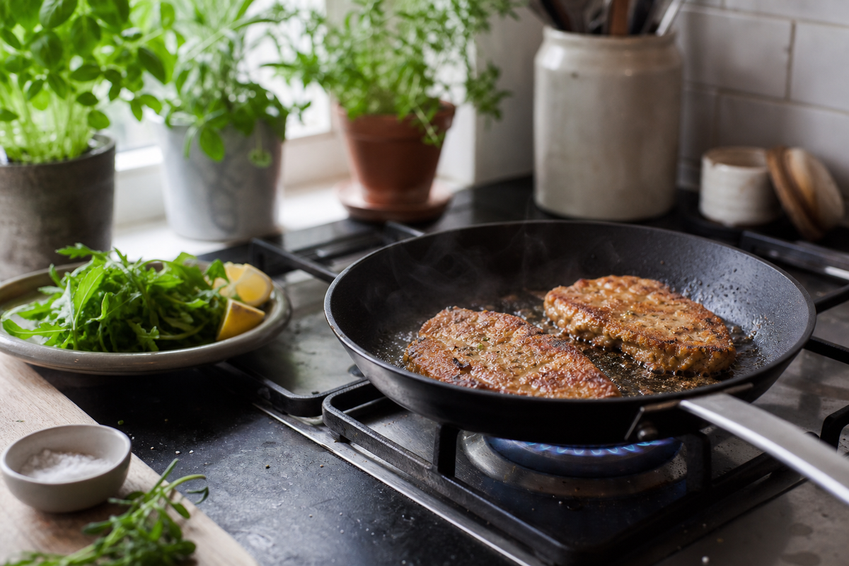 Kalfsschnitzel bakken: mild en snel klaar