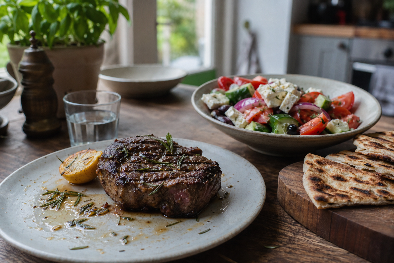 Gegrilde kogelbiefstuk met rozemarijn en citroen