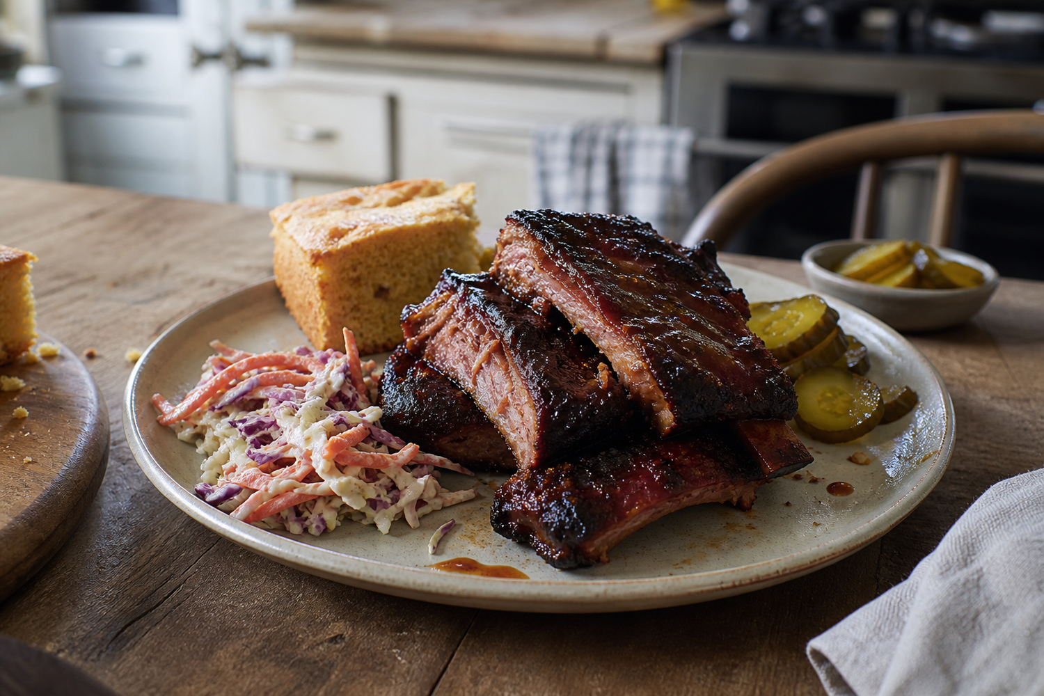 Sticky spareribs van de BBQ