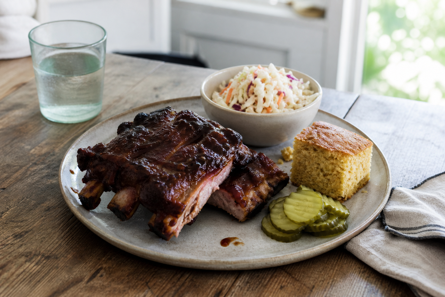 Sticky spareribs van de BBQ