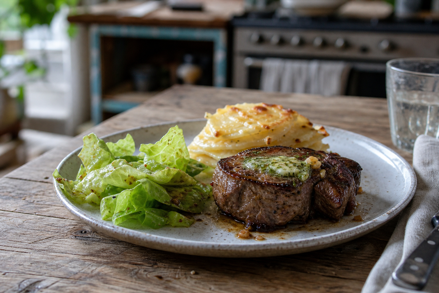 Tournedos met knoflookboter uit de pan