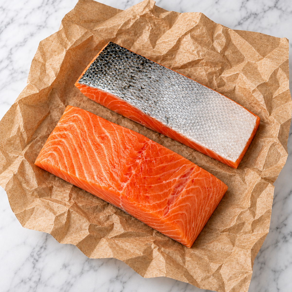 Zalmfilet met vel
