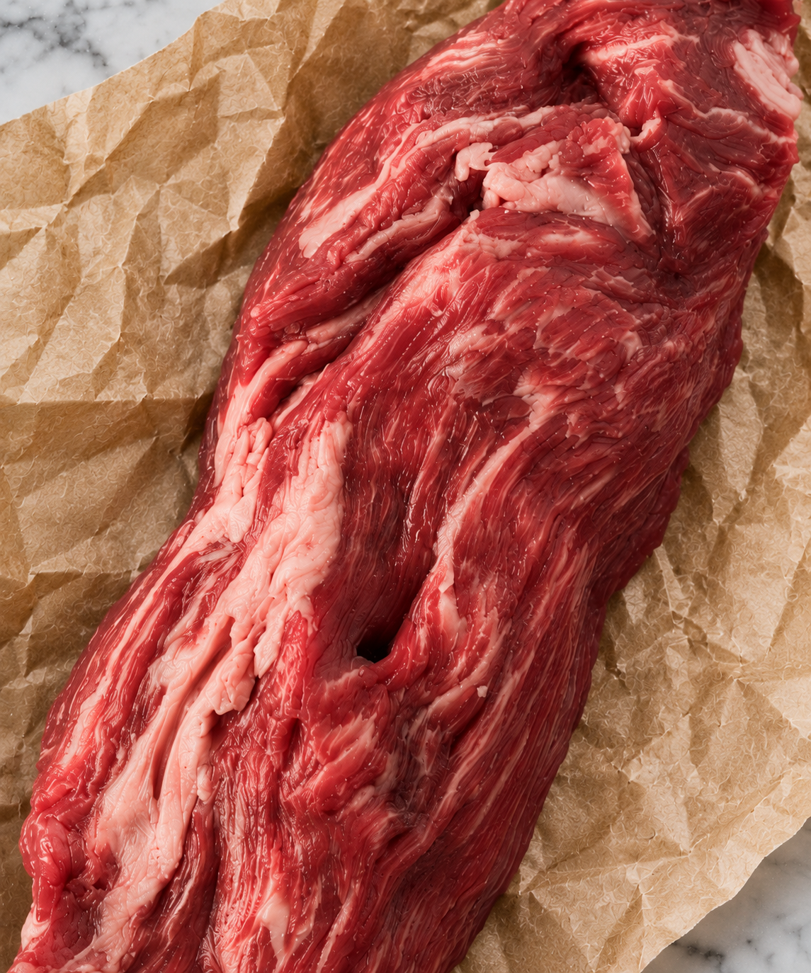 Fat Angus bavet steak