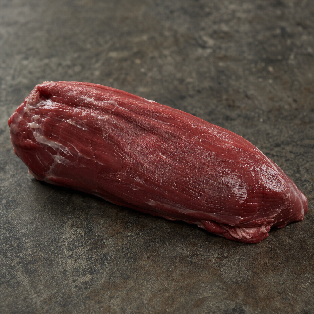 Rauwe Fat Angus diamant haas heel op donkere stenen ondergrond
