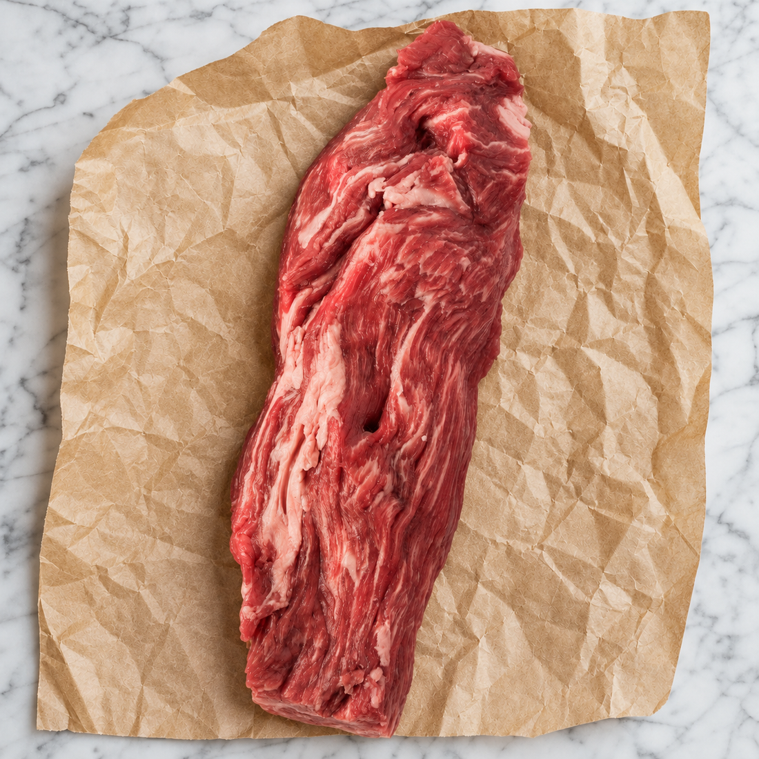Fat Angus bavet steak