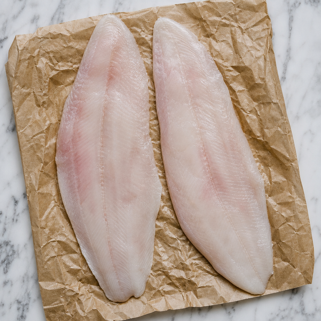 Twee gevilde sliptongen naast elkaar op bruin papier