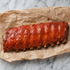 Gegaarde spareribs met pirri pirri saus, liggend op bakpapier
