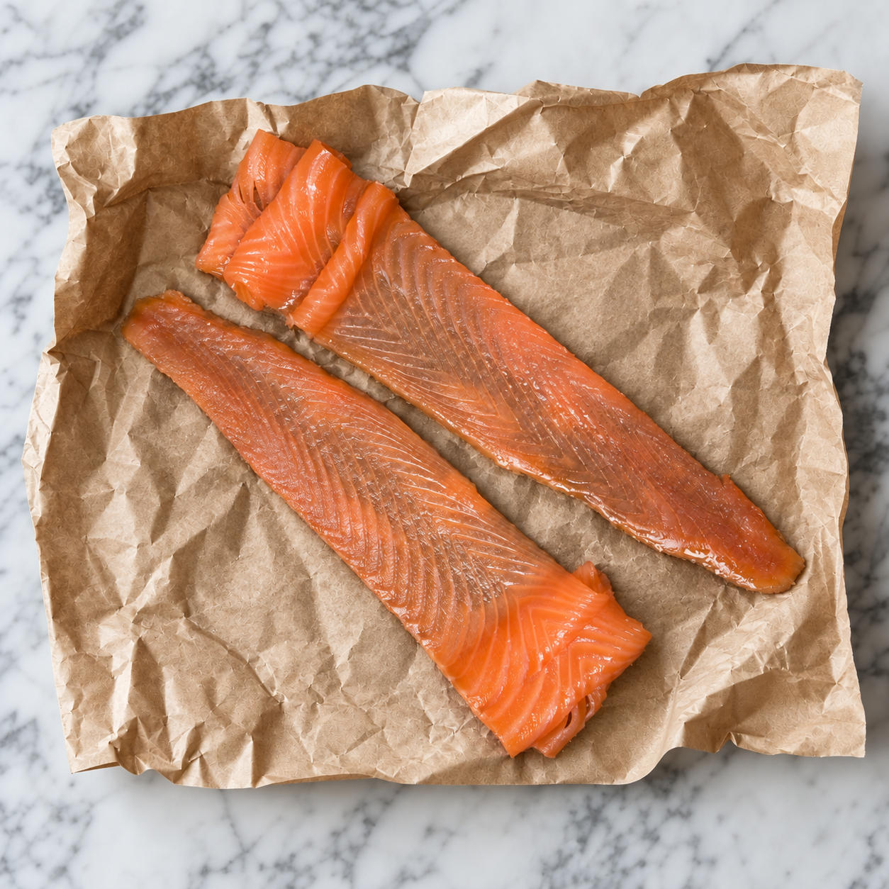 Zalm gerookt lang gesneden 100g